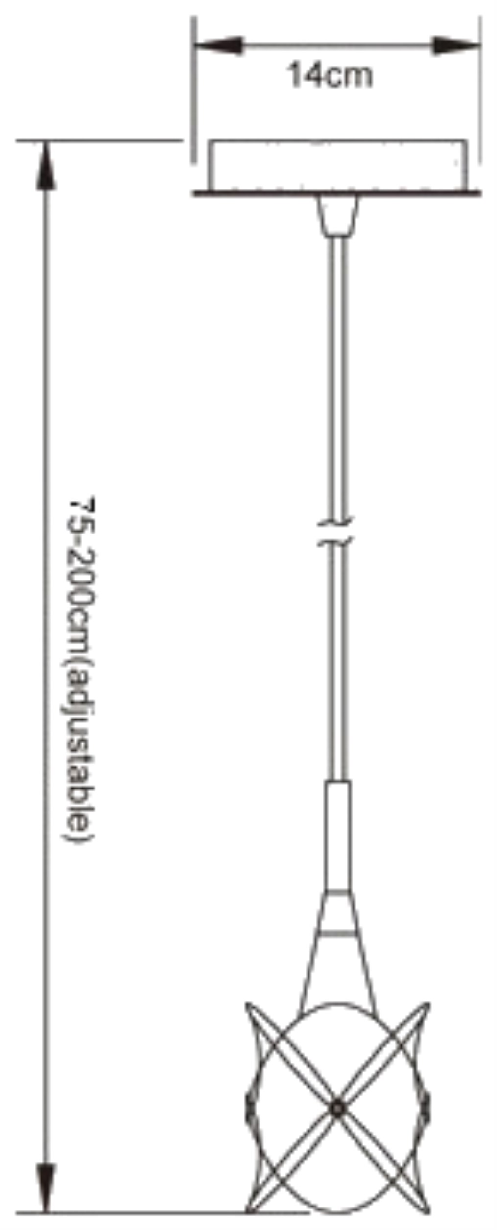 M0048  Rosa Del Desierto Square Pendant 1 Light